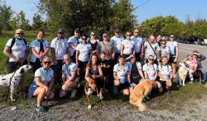 Family and friends cycle in Peterborough, Ont. in honour of Dr. Dave Heaton. 